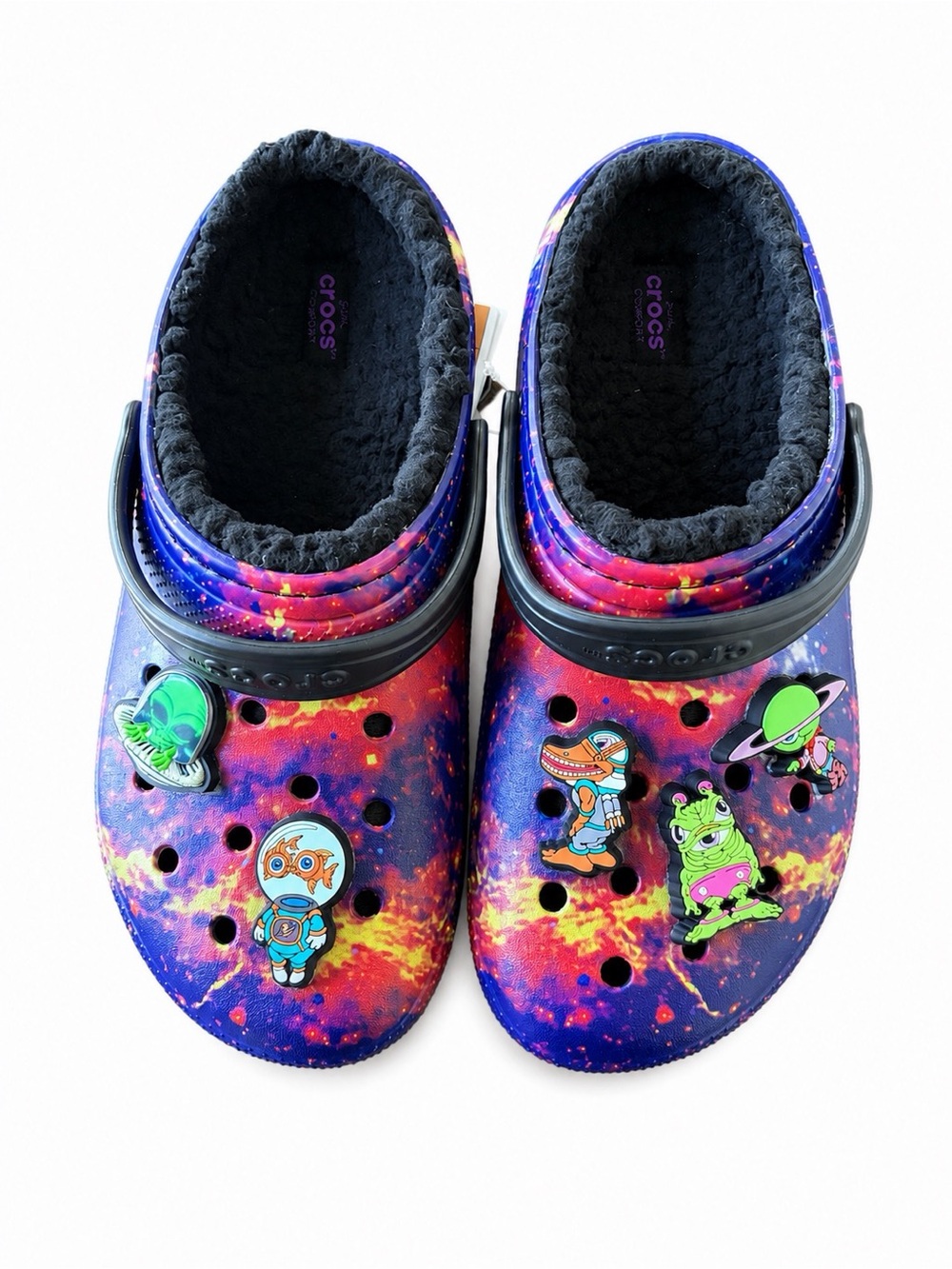 CROCS Fleece Lined x Ron English Clog Big Kid Unisex Size 6
